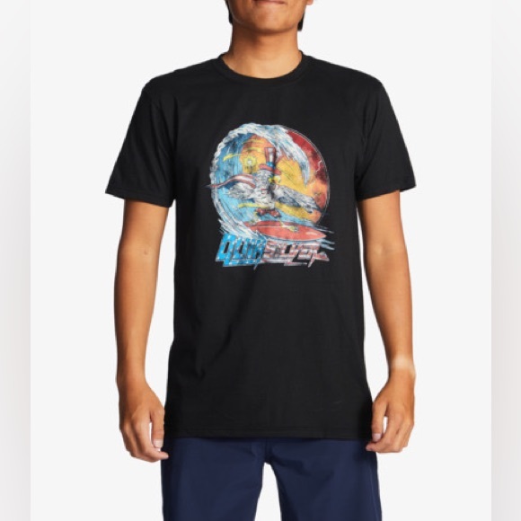 NWT QUIKSILVER Freedom Flyer 4th Tee Shirt - Picture 7 of 9